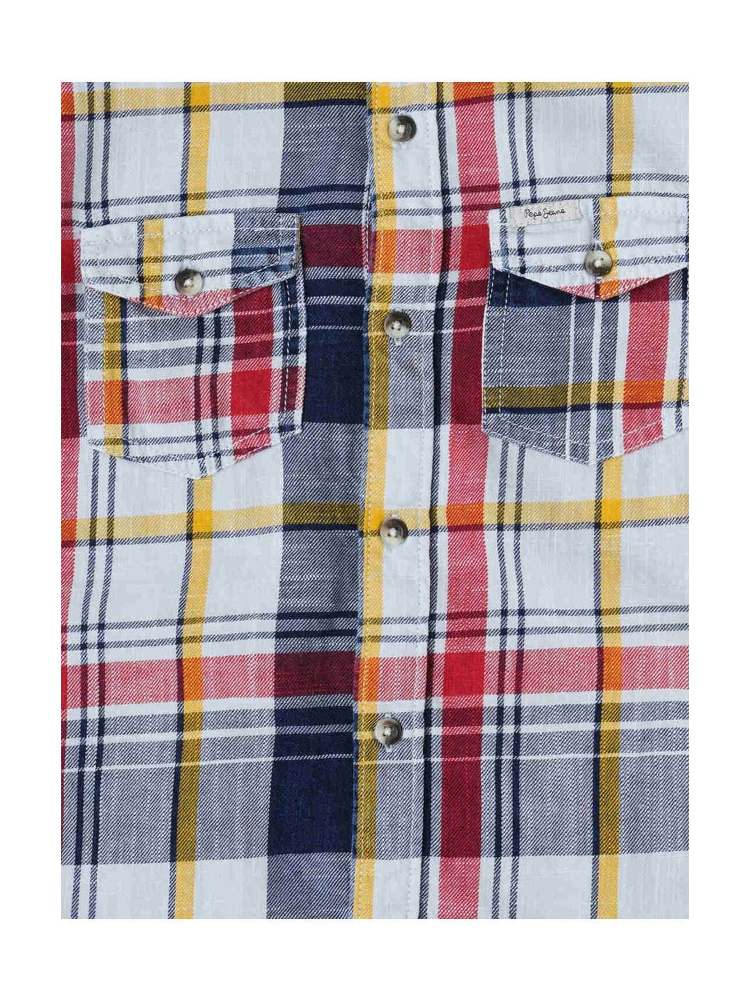 Pepe Jeans Boys Muticolor Checks Full Sleeves Shirt