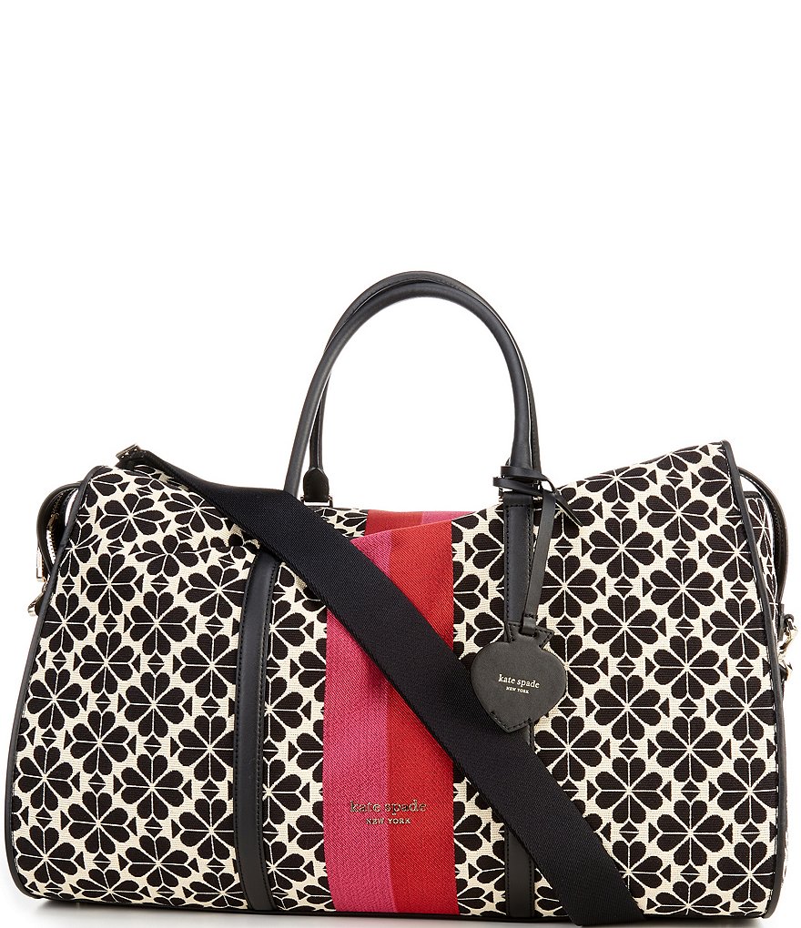 kate spade new york spade Flower Jacquard Stripe Large Weekender Bag