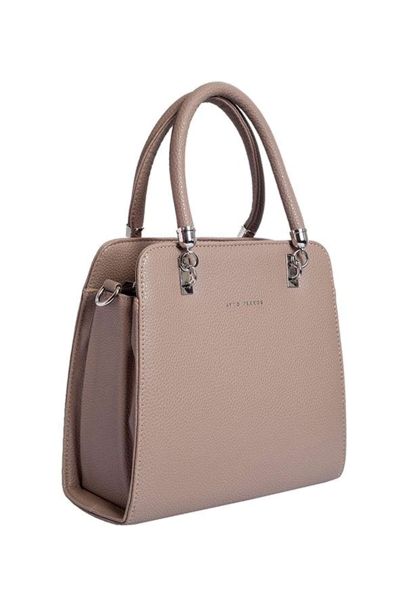 Lino Perros Beige Solid Handbag
