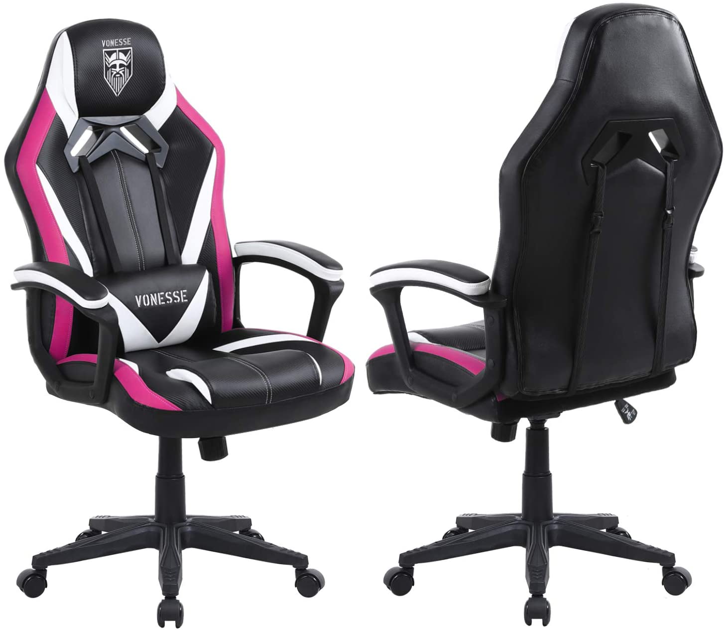 Vonesse Green Gaming Chair, Gaming Desk Chair for Teens, Computer Chair with Massage, High Back Home Office Desk Chairs, Big and Tall Gamer Chair, Computer Desk Chair, Game Chair for Kids (Green)