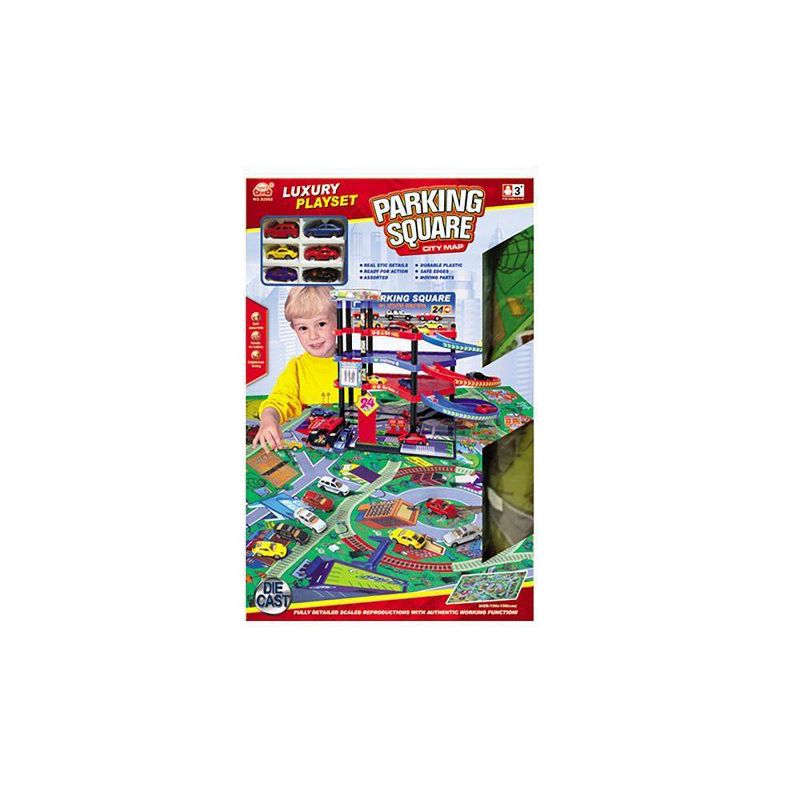 Lucky Toys Parking Lot with Playmat Set 47pc