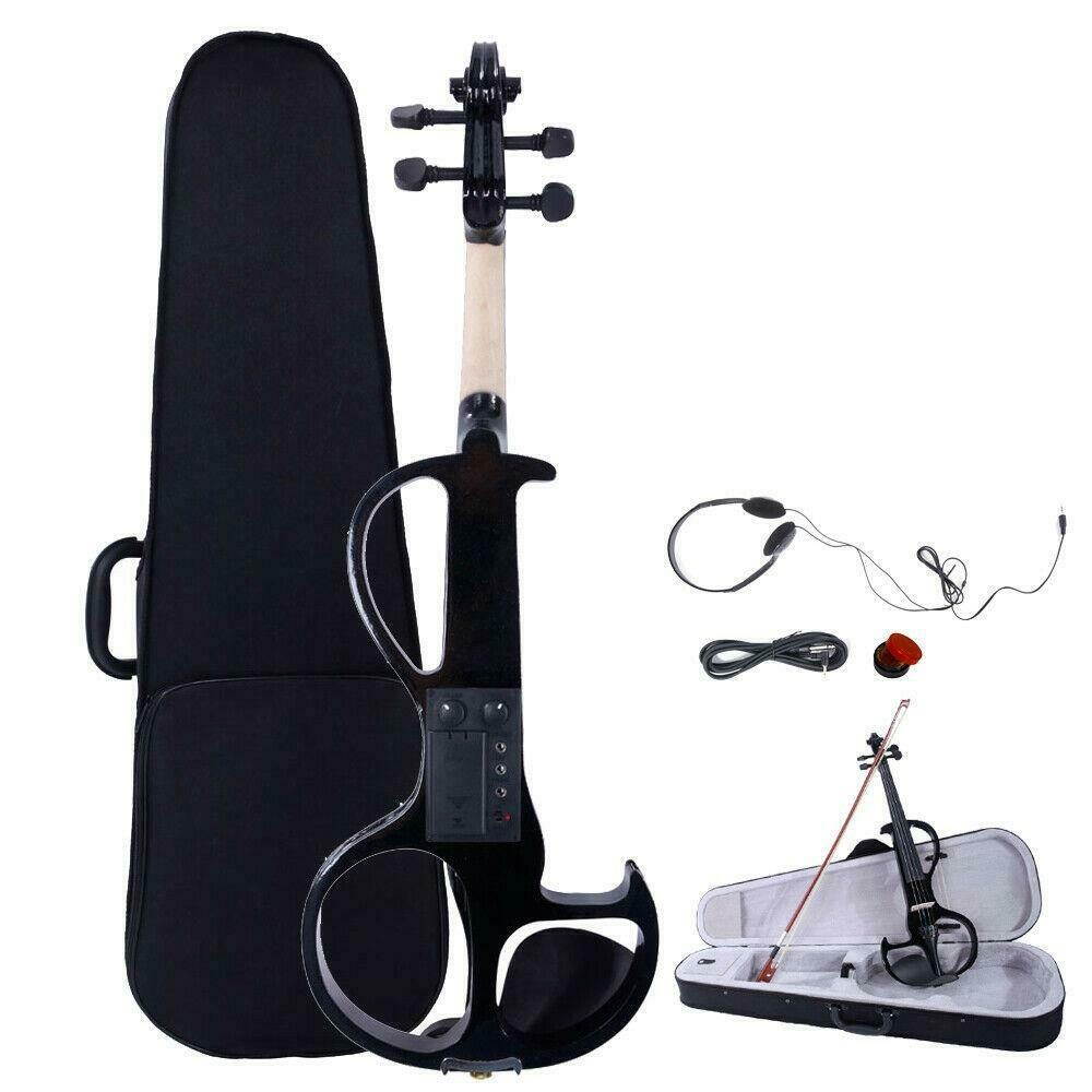 Glarry 4/4 Spruce Grained Maple Violin + Case+ Bow+ Shoulder Rest +Tuner+ Rosin