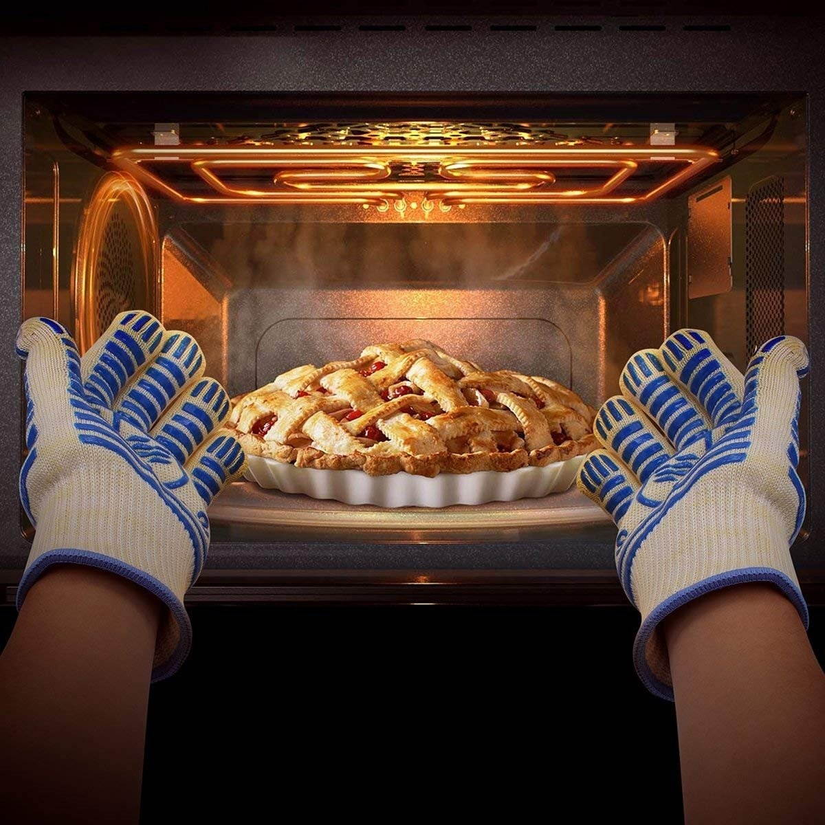 AICase Heat Heat Resistant Oven BBQ Kitchen Gloves