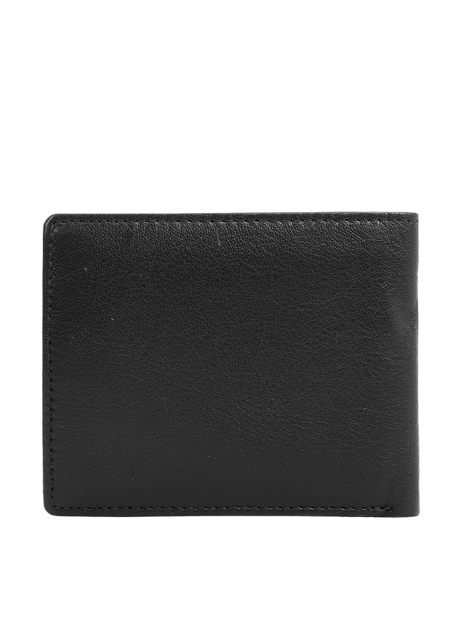 Eske Black Solid Bi-Fold Wallet for Men