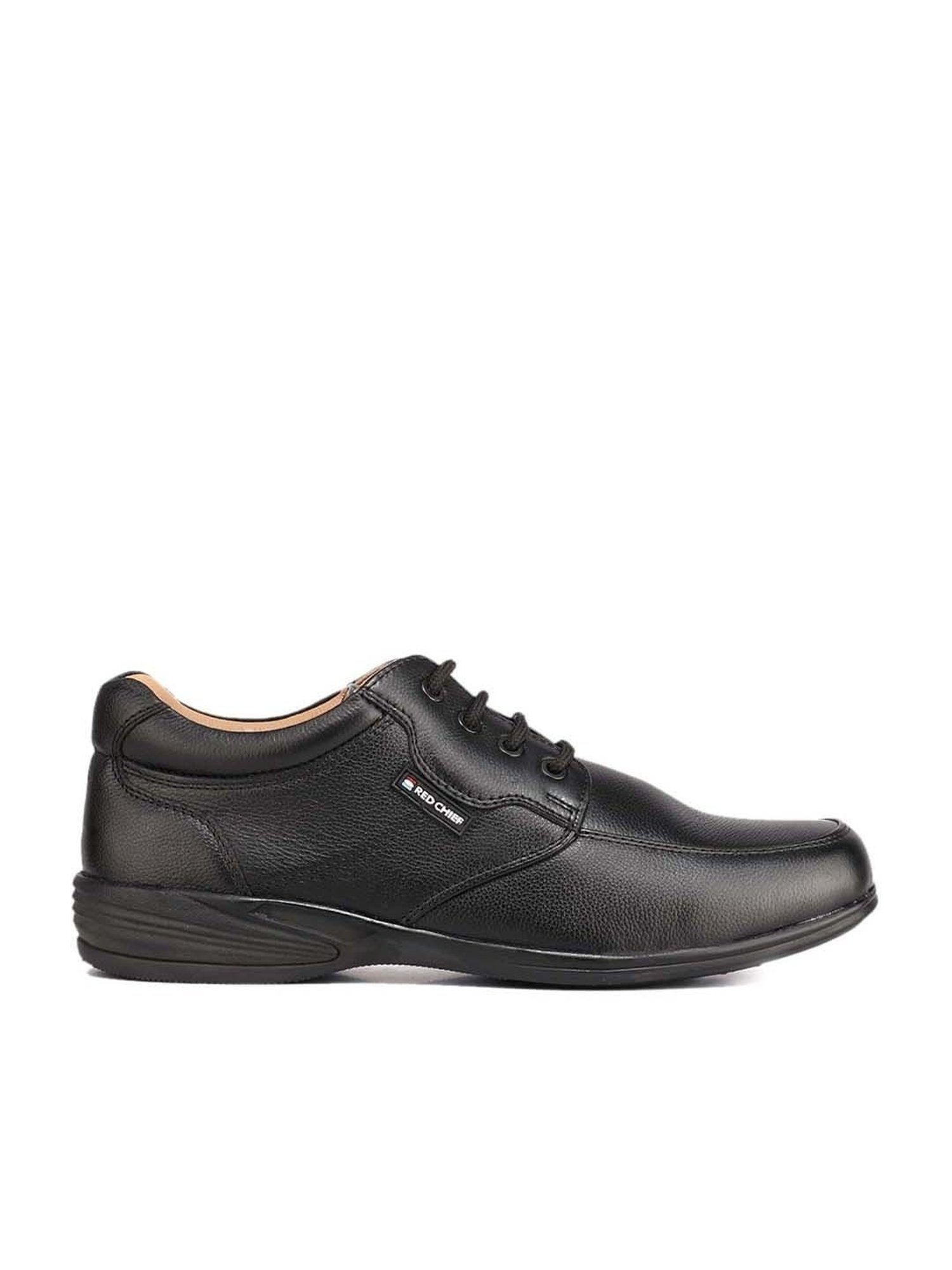 Red Chief Men's Black Derby Shoes