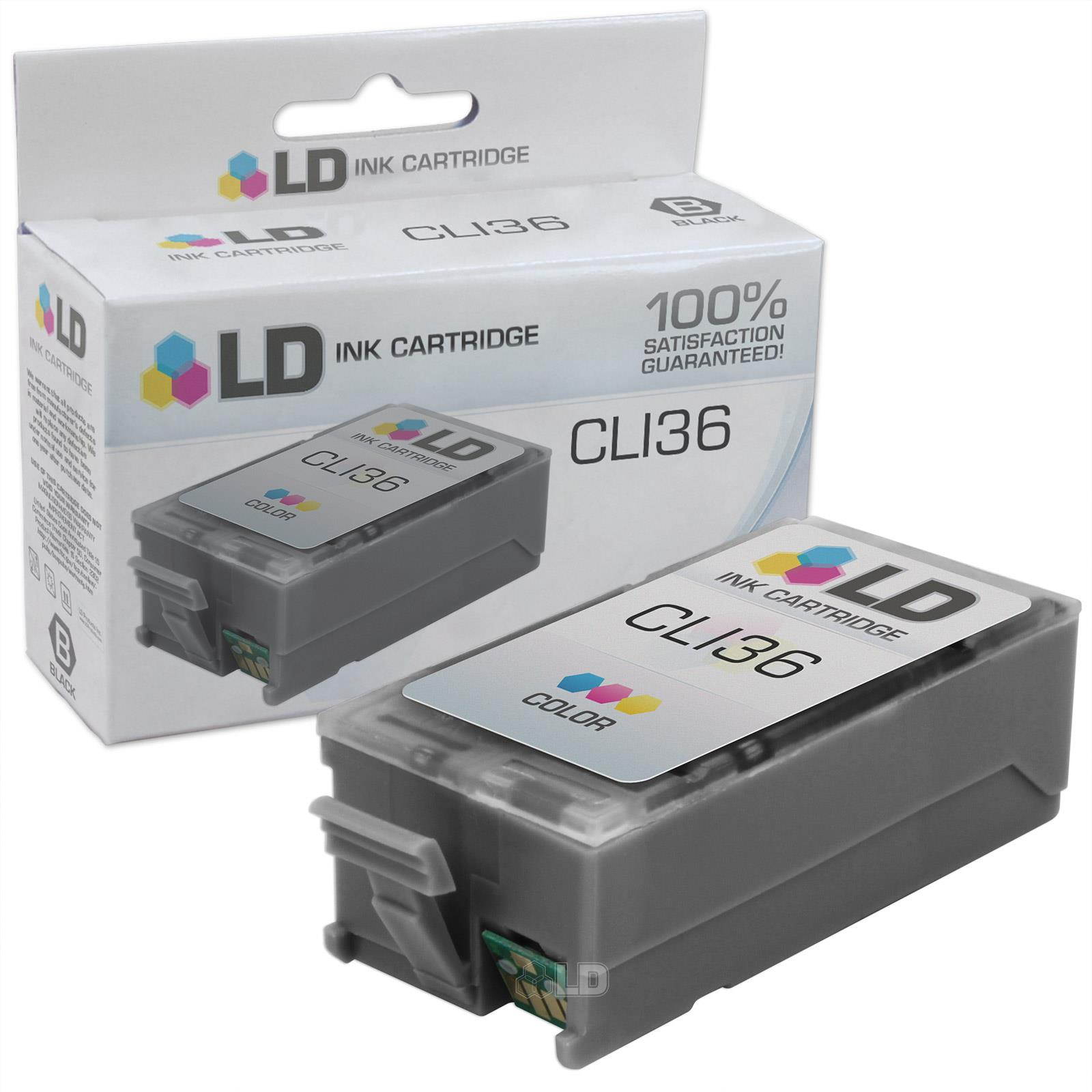 LD &copy; Compatible Canon PGI35 and CLI36 Set of 6 Ink Cartridges: Includes 4 Black and 2 Color Cartridge for use in the Canon IP100 Printer