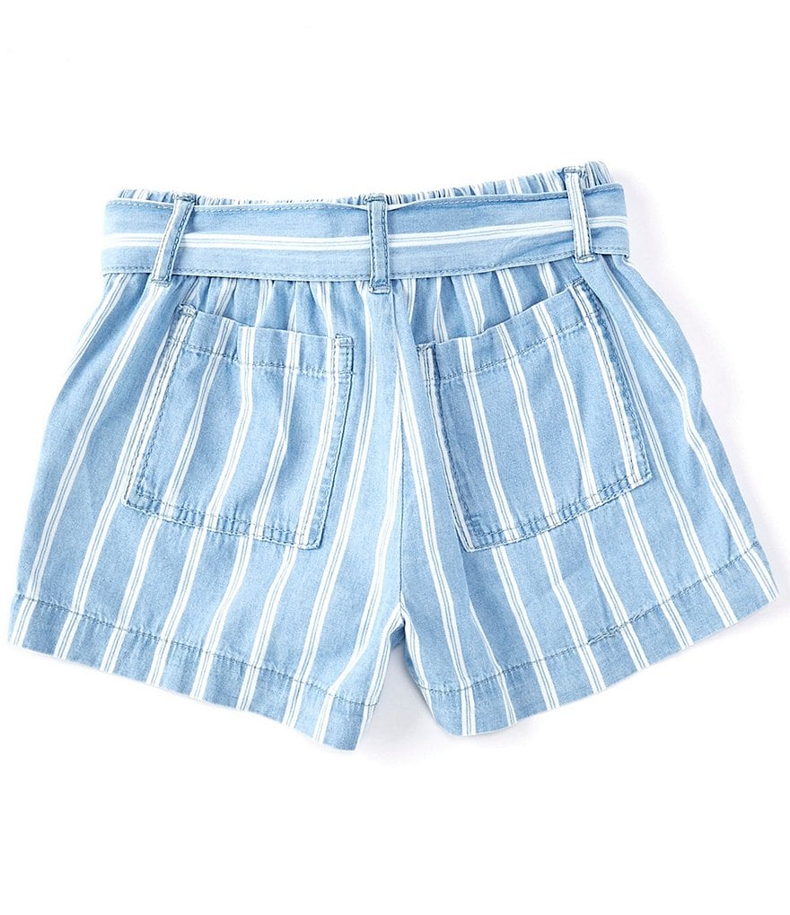 Hippie Girl Little Girls 4-6X Roll-Cuff Midi Denim Shorts