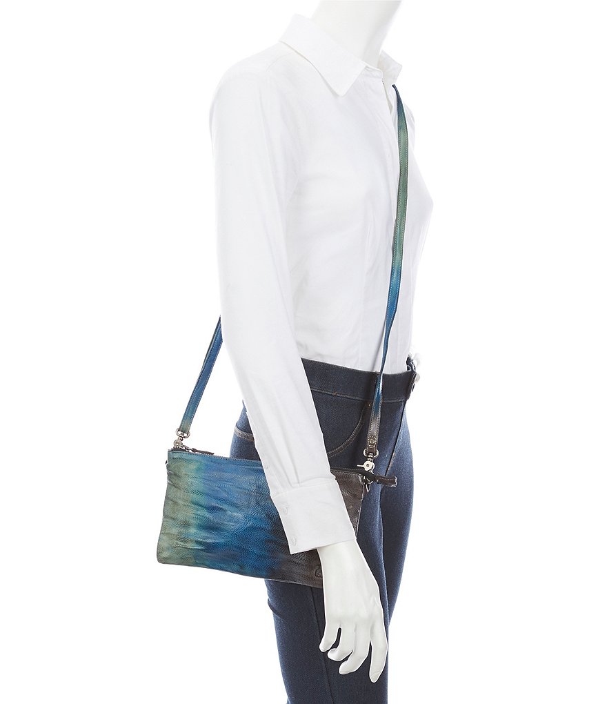 Bed Stu Arena Tie Dye Leather Crossbody Bag
