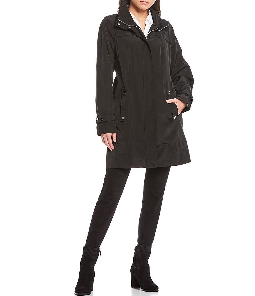 Joules Golightly Gold Bee Print Waterproof Packaway Hooded Rain Jacket