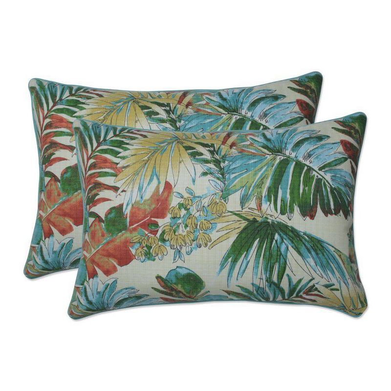 Outdoor/Indoor Bench Cushion Upbeat Disco Blue - Pillow Perfect