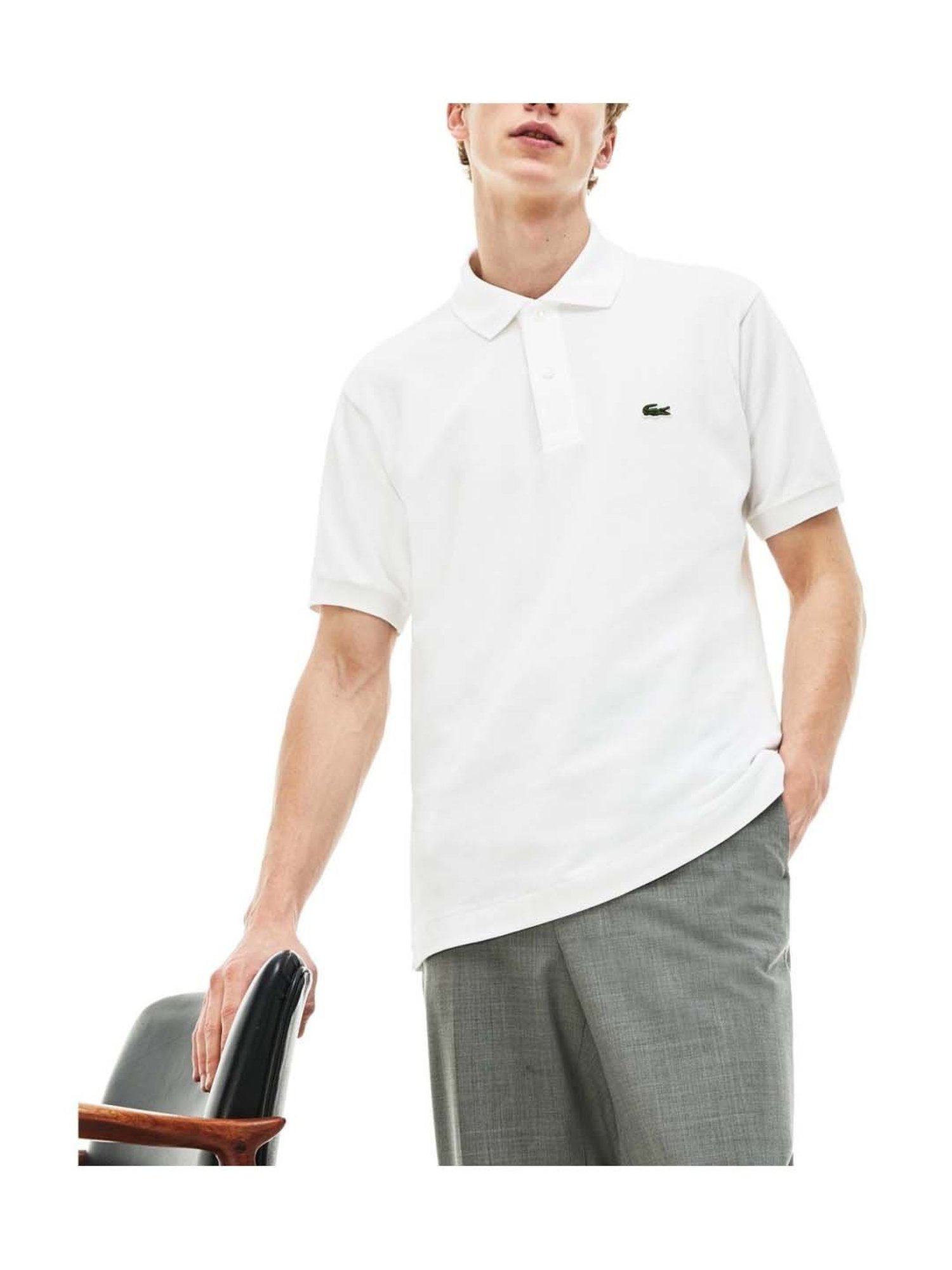 Lacoste White L.12.12 Classic Fit Polo T-Shirt