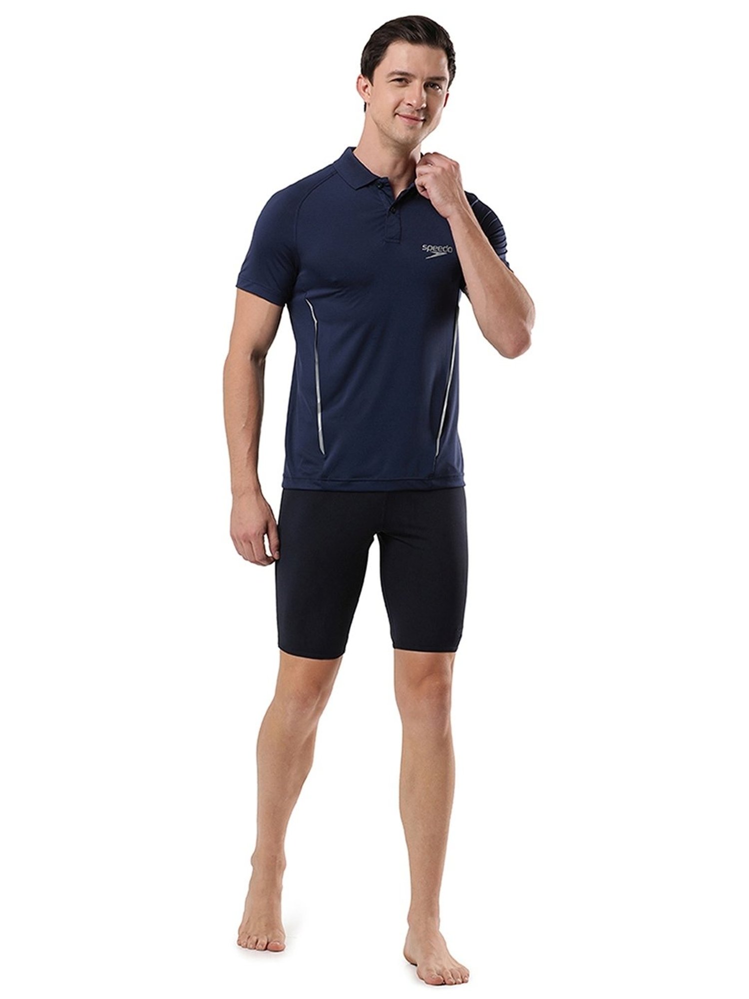 Speedo Navy Regular Fit Sports Polo