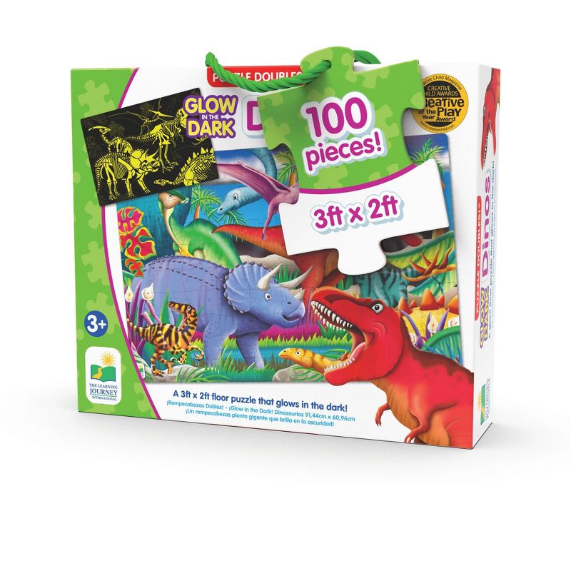 The Learning Journey Puzzle Doubles! Glow in the Dark! Dinos 100 pcs