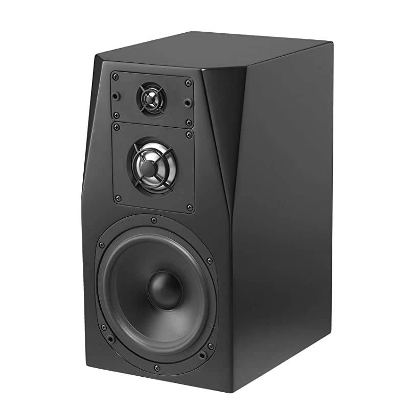 C Series C-3 Premium Sealed Box 3-Way Bookshelf Speaker, Single, High Gloss Black