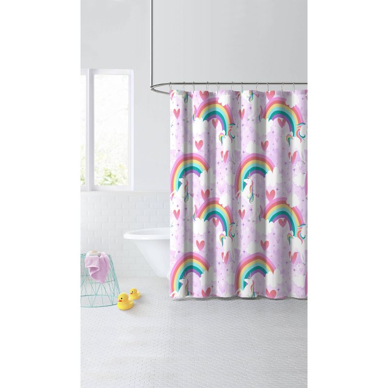Unicorn Rainbow Shower Curtain - Dream Factory