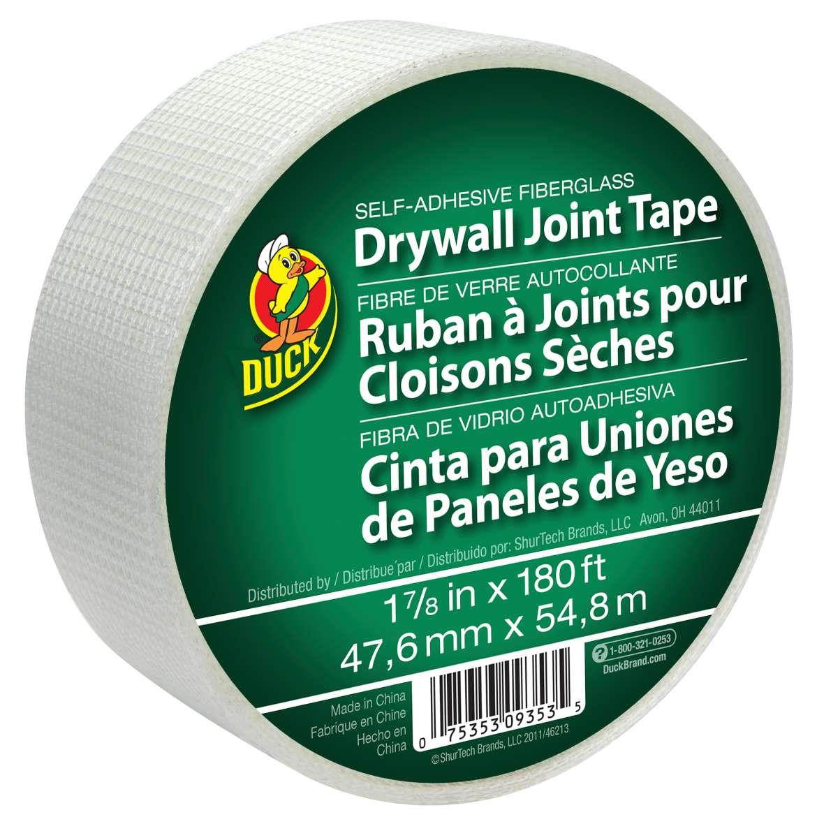 Duck Brand Drywall Joint Self-Adhesive Fiberglass Tape: 1.88 in. x 60 yds. (White)