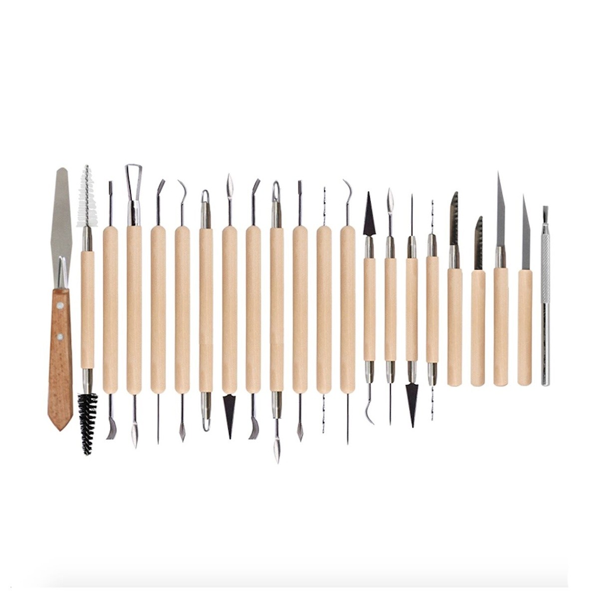 45pcs Ceramic Clay Tools Pottery Sculpting Tools Set for Beginners Professional Art Crafts