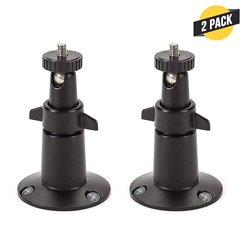 Adjustable Metal Wall Mount Compatible with Arlo Ultra Pro Pro 2 Pro 3 amp Other Compatible Models 2Pack Black