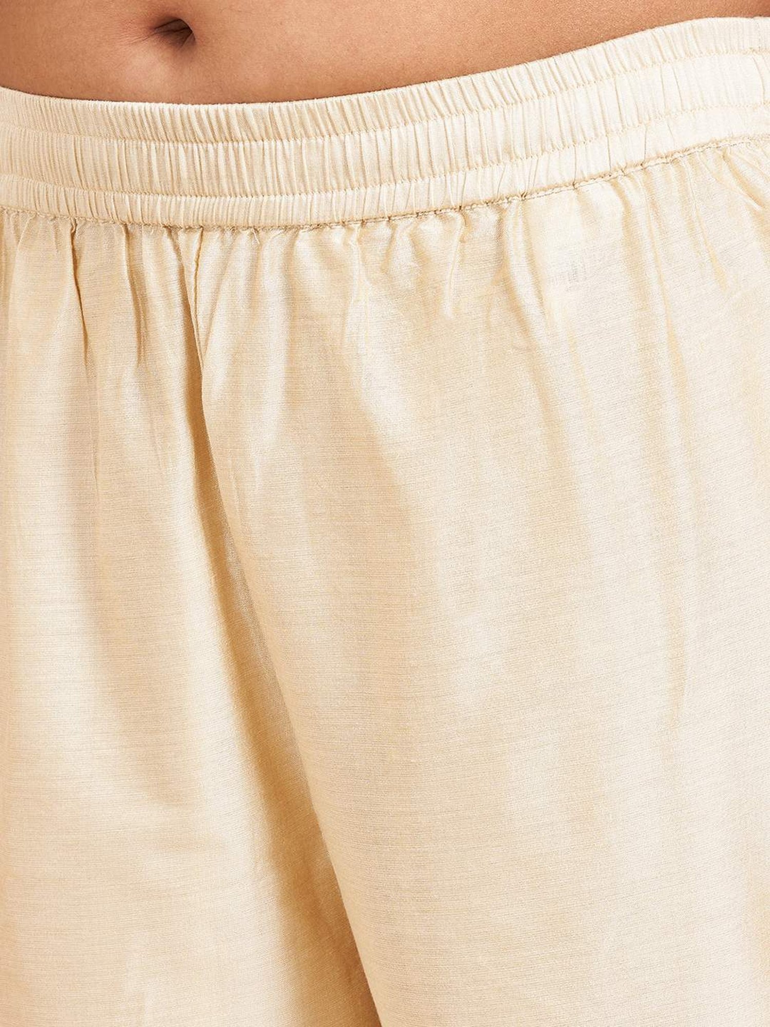 Rangmanch by Pantaloons White Embroidered Kurta Palazzo Set With Dupatta