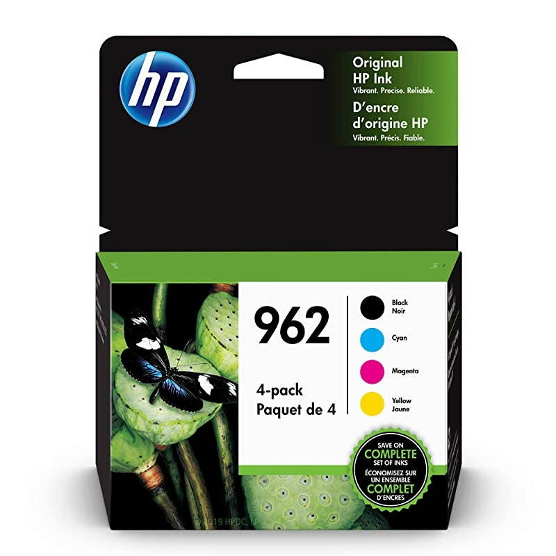 962 | 4 Ink Cartridges| Black Cyan Magenta Yellow | 3HZ99AN 3HZ96AN 3HZ97AN 3HZ98AN