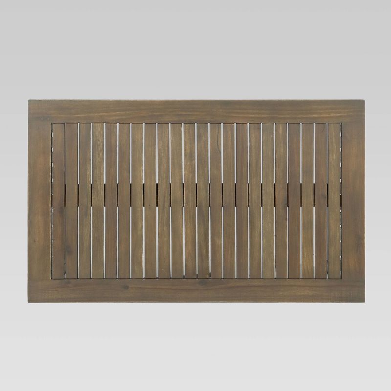 Casa Acacia Wood Coffee Table - Gray - Christopher Knight Home