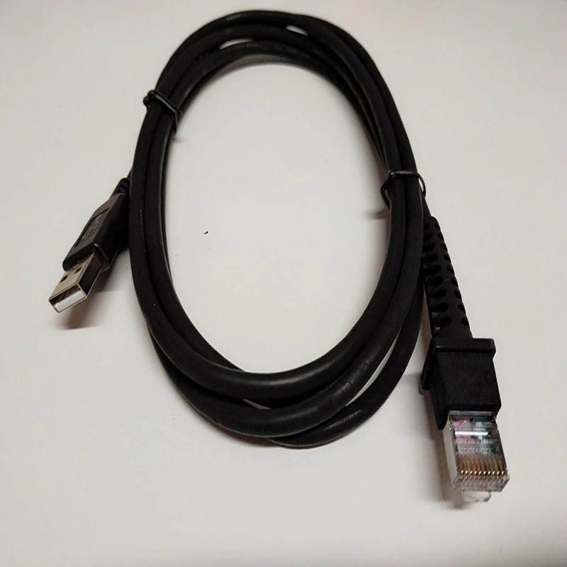 compatible 2m GD4130 Scanner Striaght USB Cable For D100 D130 GD4130 GD4400 2130 Barcode Scanner