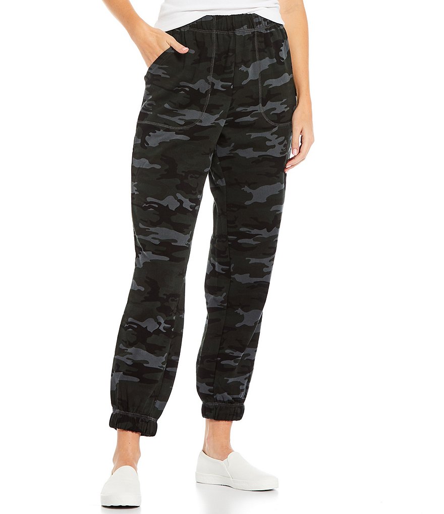 Sanctuary Perfect Camouflage Print Knit Pull-On Sweatpants