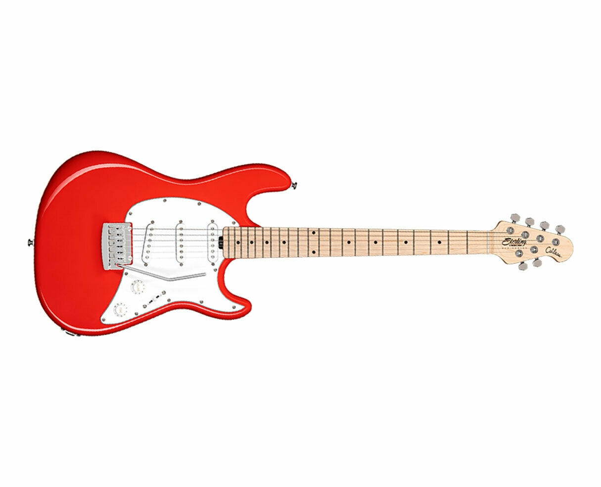 Sterling by Music Man Cutlass SSS in Fiesta Red