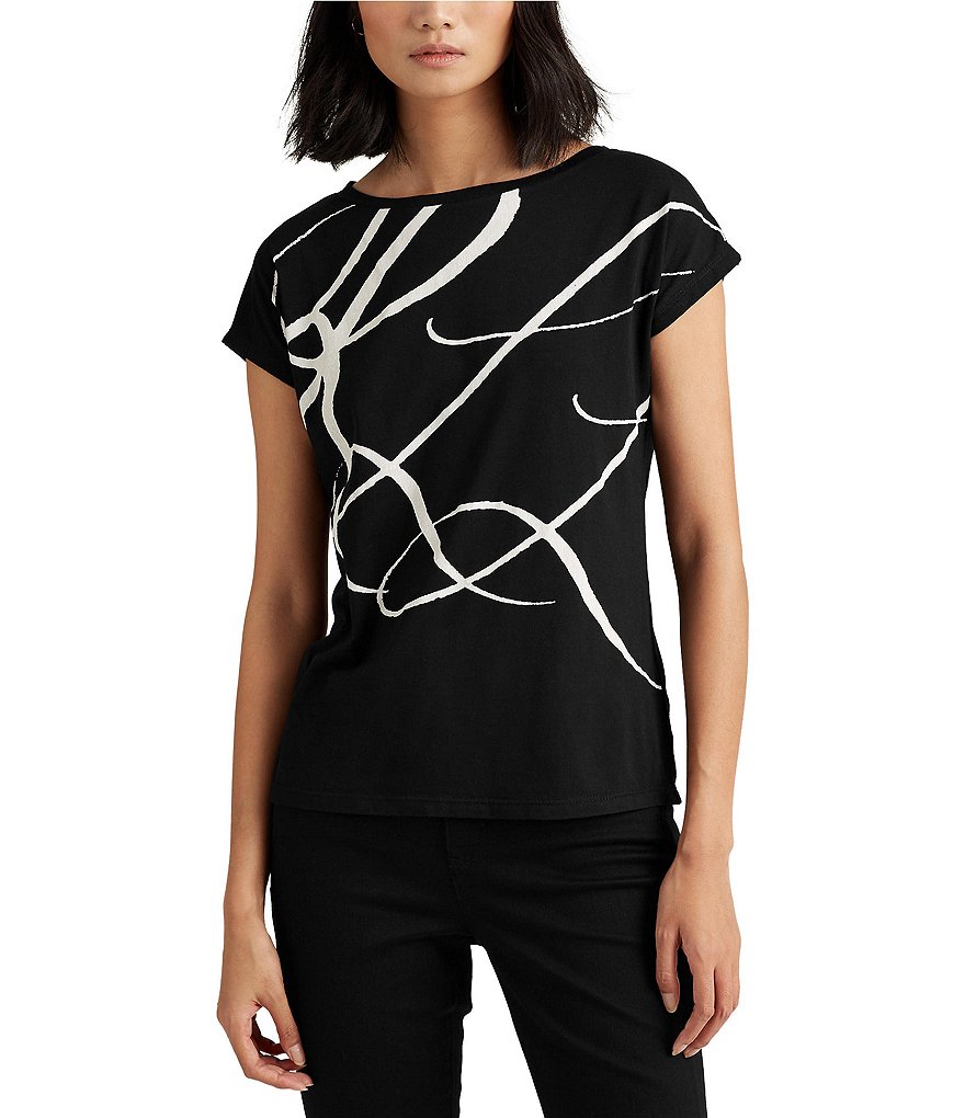 Joules Celina Short Sleeve V-Neck Knit Tee