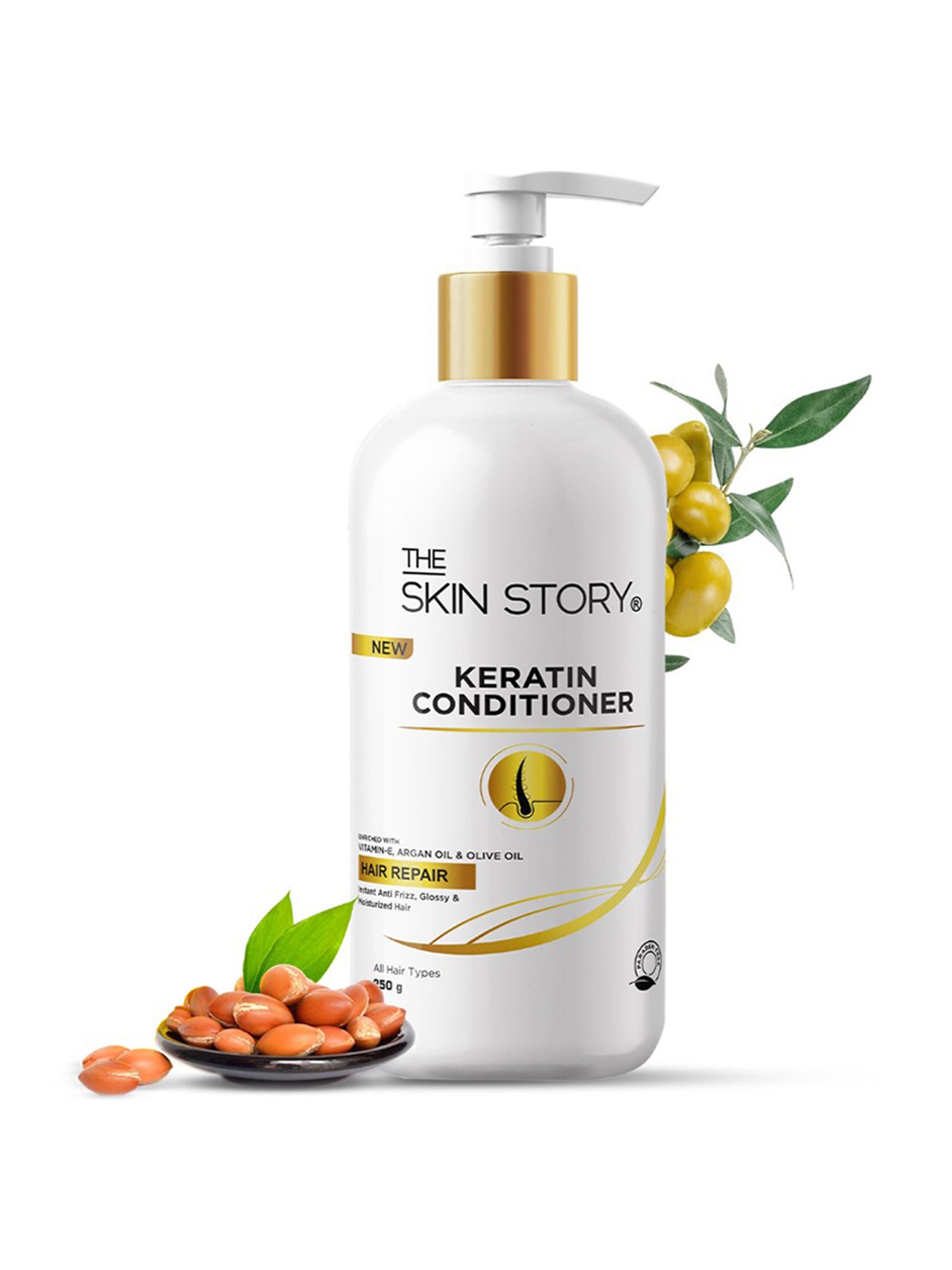 The Skin Story Vitamin E & Olive Oil Hair Repair Keratin Conditioner - 250 gm