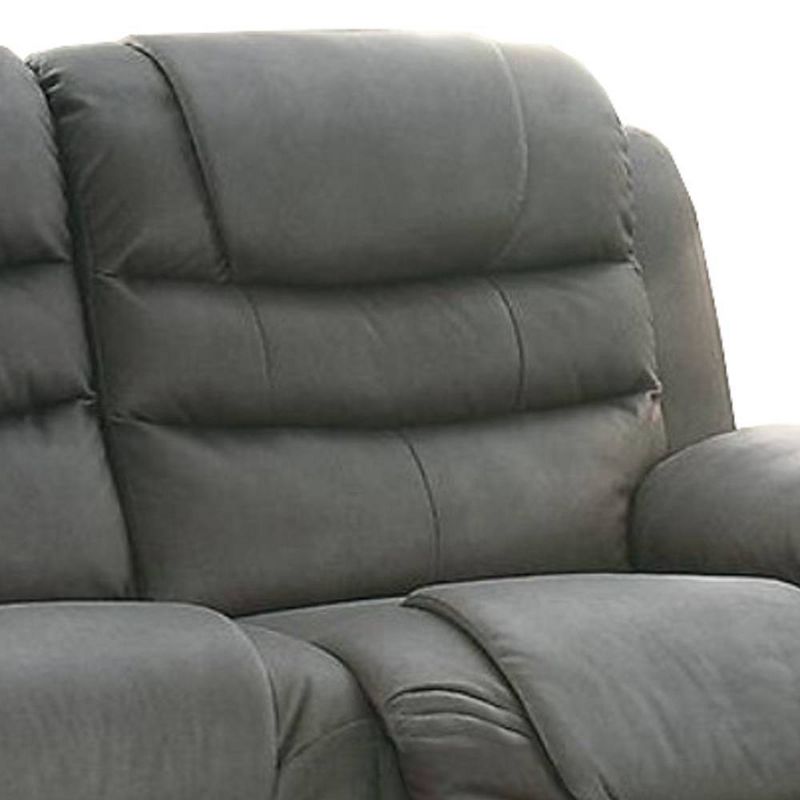 Druld Tufted Loveseat Tufted Leather Brown - Inspire Q