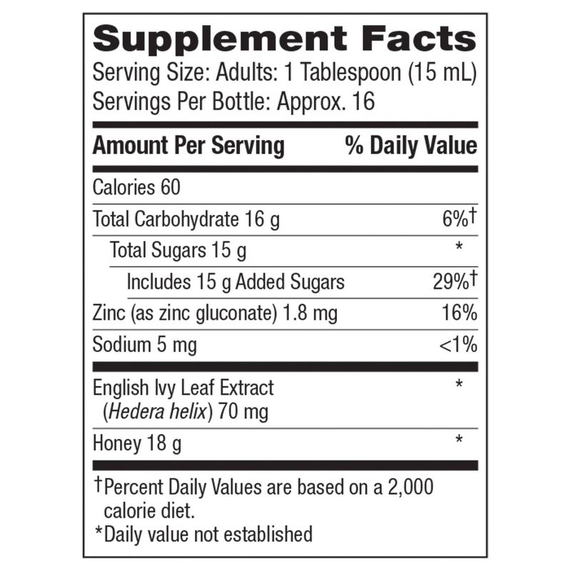 Robitussin Naturals Cough Relief Honey & Ivy Leaf Syrup - 8.3 fl oz