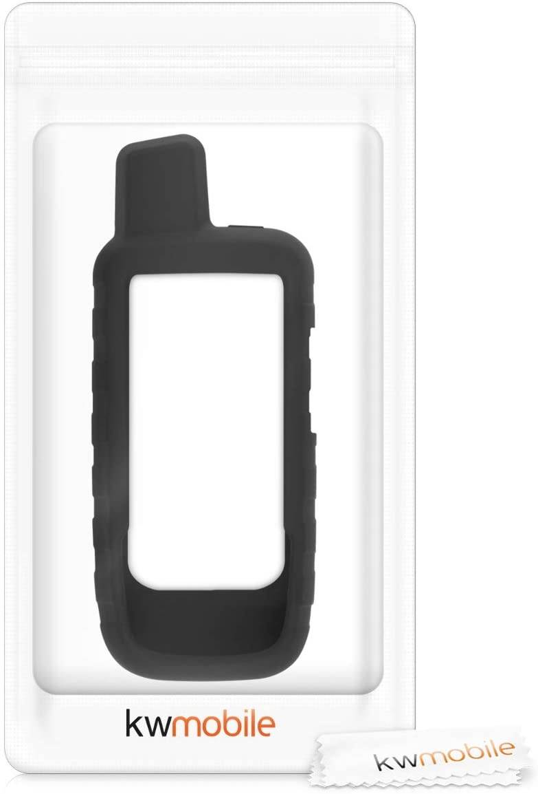 kwmobile Case Compatible with Garmin GPSMAP 66i - GPS Handset Navigation System Soft Silicone Skin Protective Cover - Black