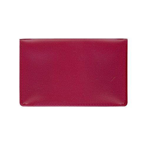 StoreSMART - Metallic Maroon Folding Business Card Holders - 10 pack - Polypropylene Plastic (RPP2915MM-10)