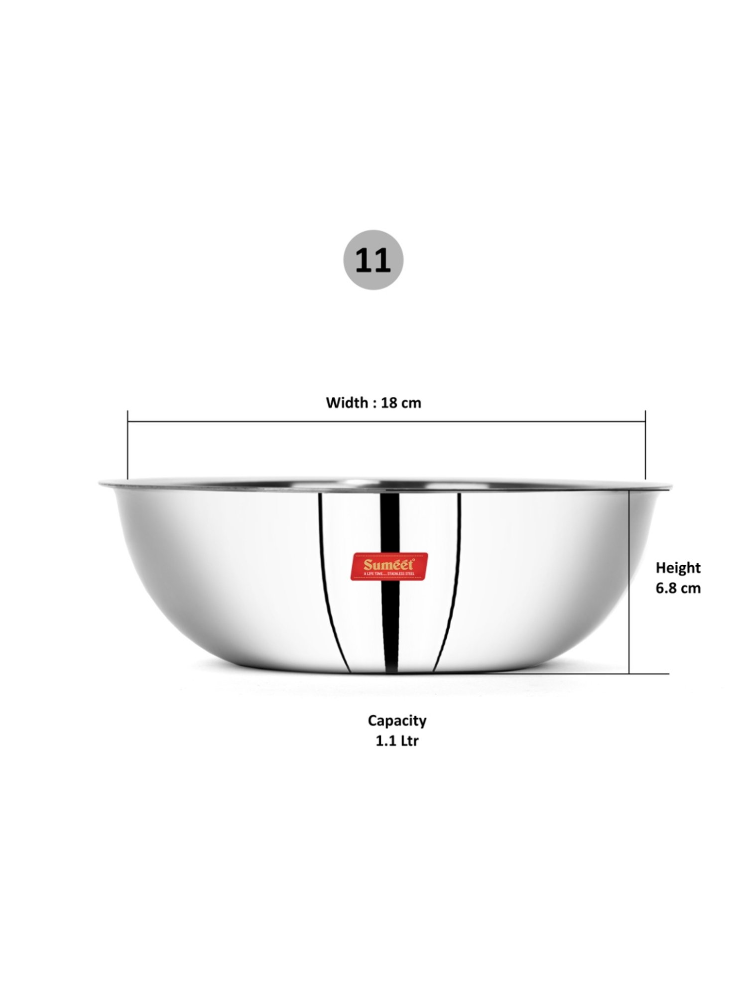 JUDGE Everyday Black Aluminium 20 cm Deep Appachatty With Lid (0.8 L)