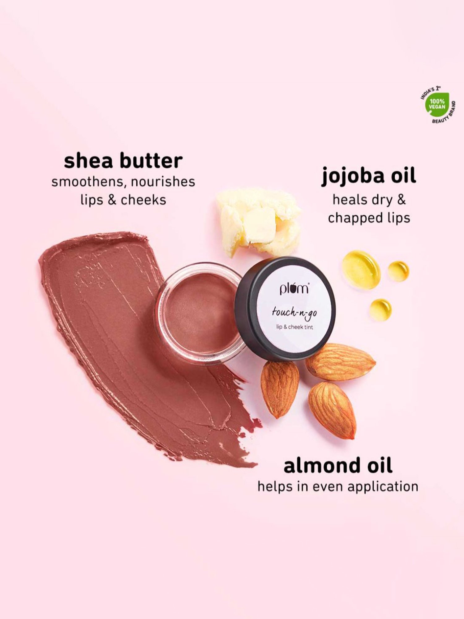 Gush Play Tint 2 In 1 Lip & Cheek Tint Jaw Breaker - 5 gm