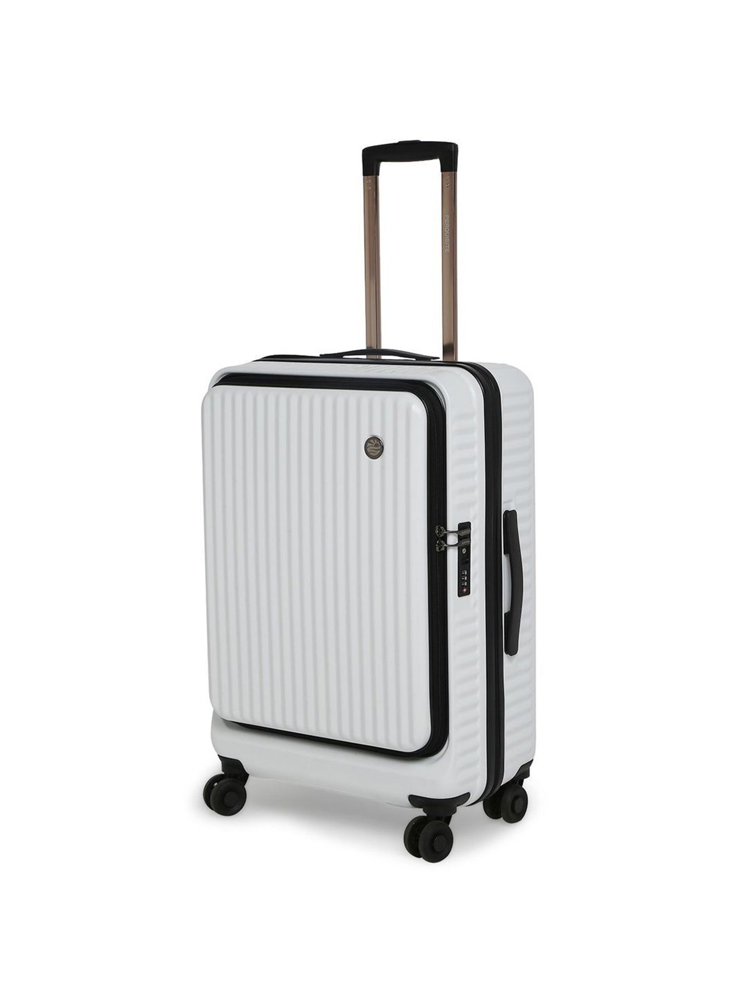 Perquisite Y2K Luxe Range White Hard 24" Medium Luggage