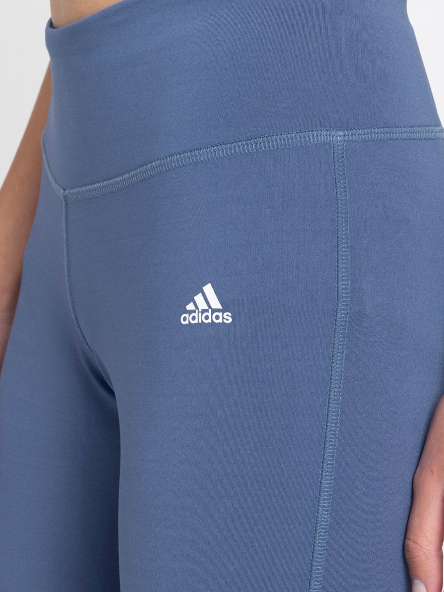 adidas Stone Blue Striped Tights