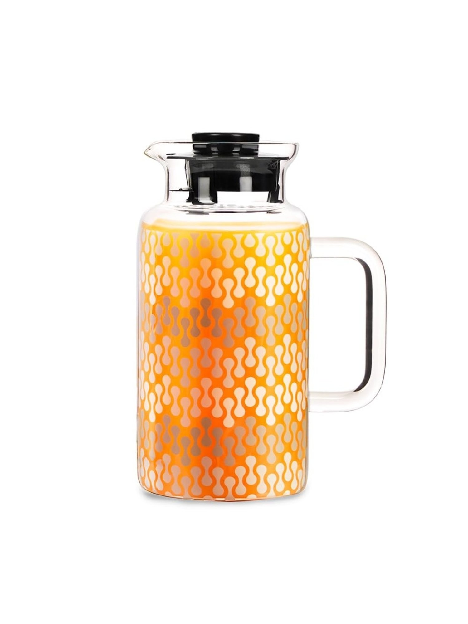 Borosil Vista Transparent Borosilicate Glass Jug with Lid (1000 ML)