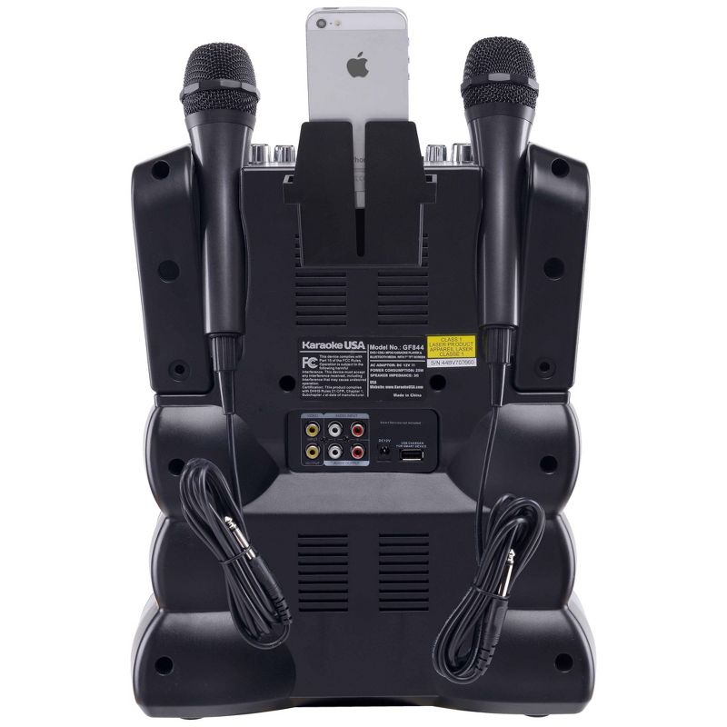 Karaoke USA Complete Bluetooth Karaoke System with 7" Color Screen (GF844)