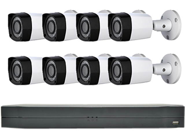 LaView Saturn Professional 8Ch DVR Surveillance System with 1TB HDD and 8x 2MP Bullet Security Cameras