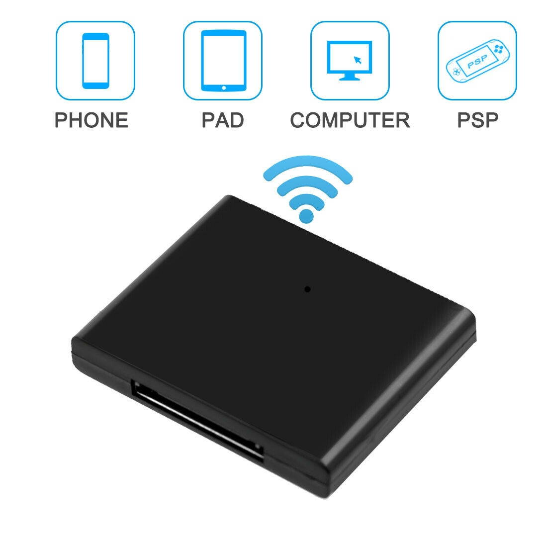 Bluetooth Music Audio Receiver Adapter For iPod iPhone 30 Pin Dock Speaker