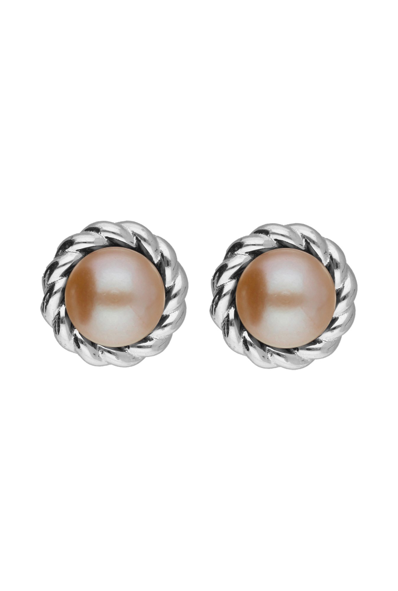 Sri Jagdamba Pearls 92.5 Sterling Silver Earrings
