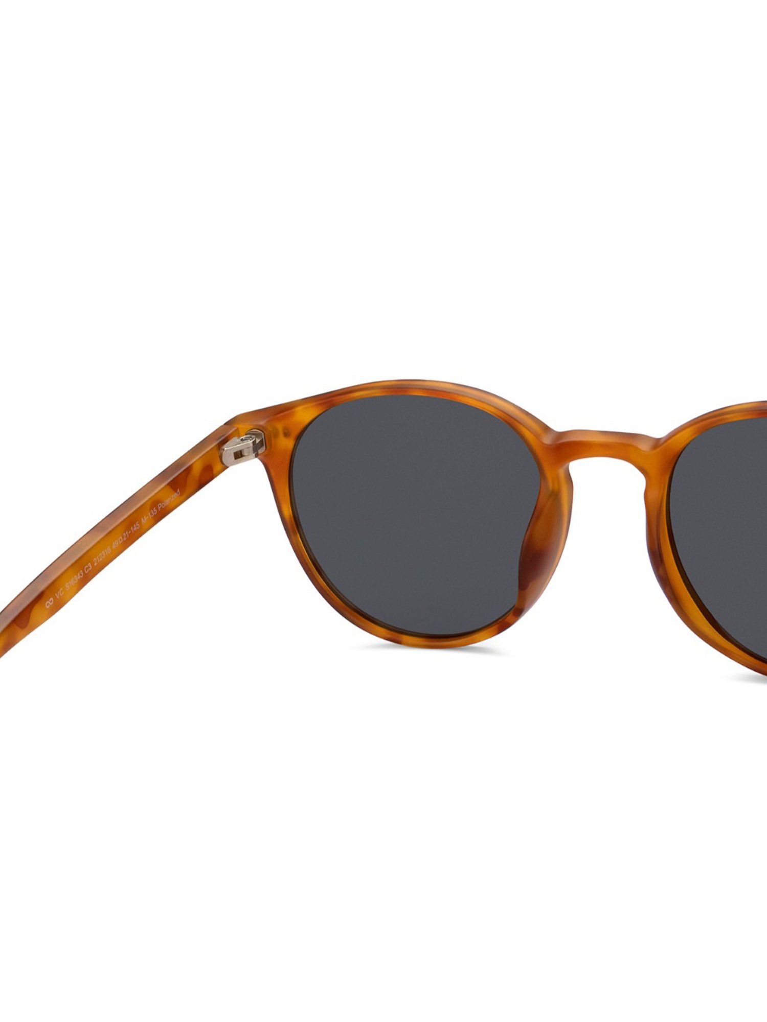 Vincent Chase HOLIDAY EDIT 2.0 Grey Round Polarised and UV Protected Lens Unisex Sunglasses