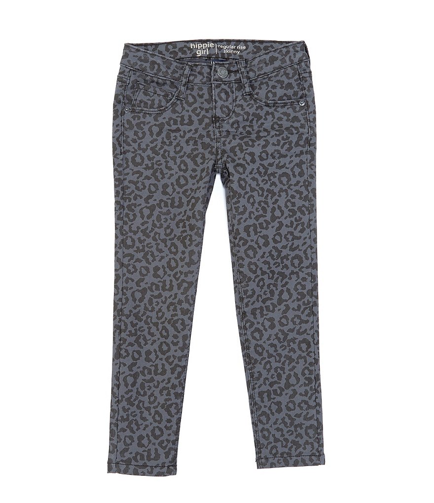 Hippie Girl Little Girls 4-6X Animal-Print Skinny Jeans