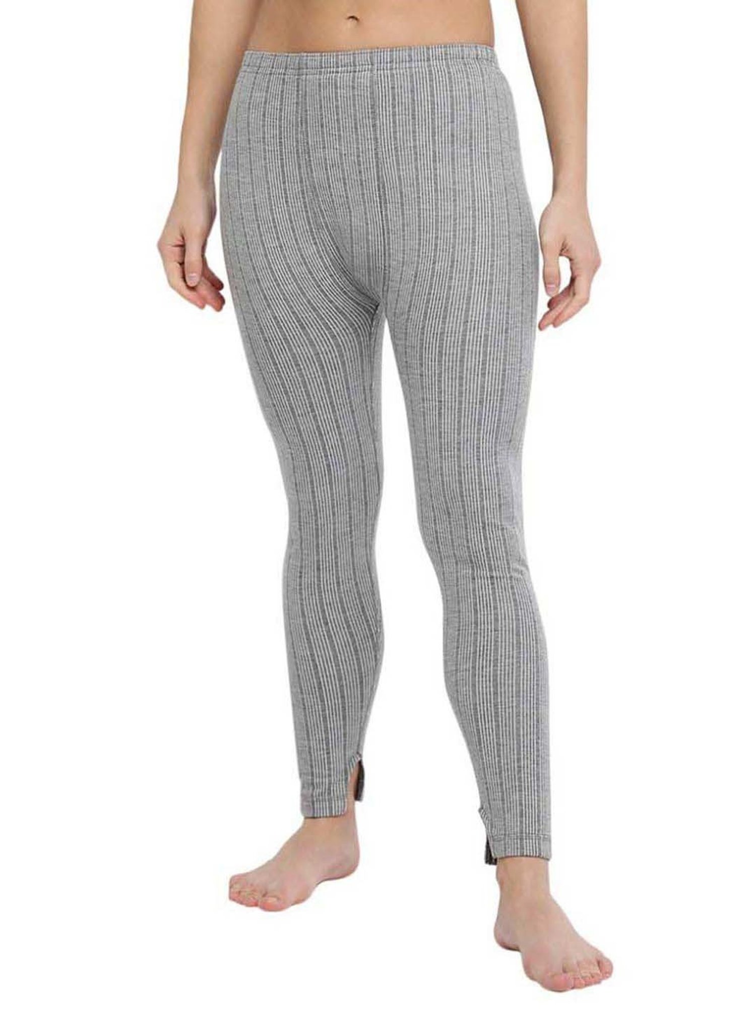 Dixcy Slimz Grey Striped Thermal Pants