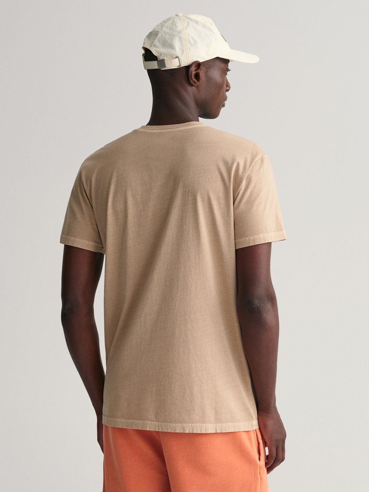 GANT Beige Cotton Modern Fit T-Shirt