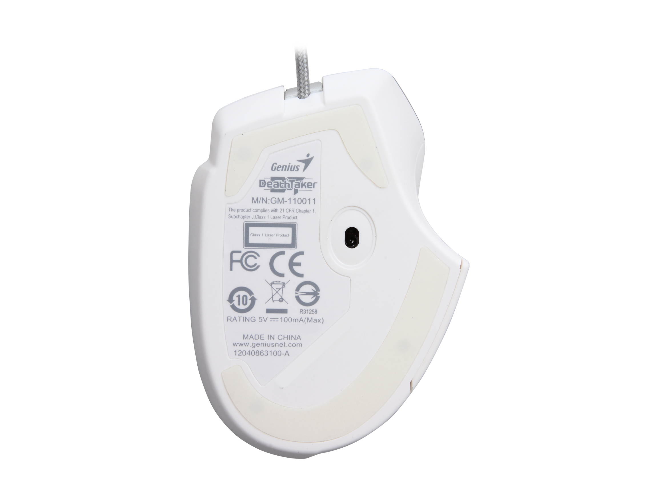 Genius DeathTaker White Edition 31040001101 Wired Laser Gaming Mouse