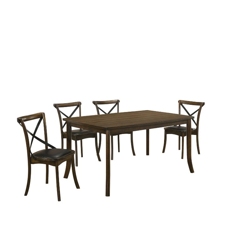 5pc Somers Dining Set Oak - HOMES: Inside + Out