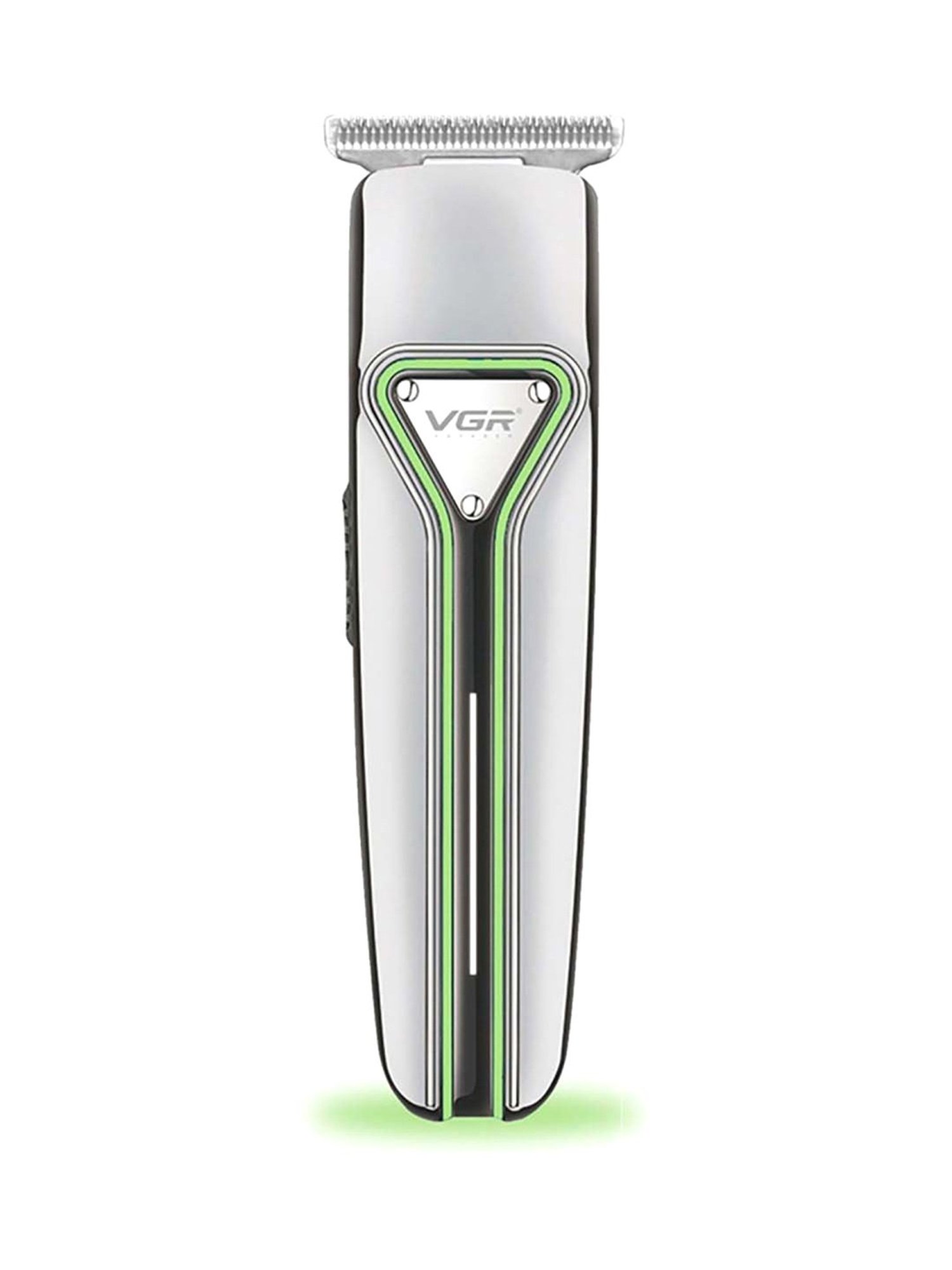 VGR V-008 Professional Cordless Hair Trimmer - 120 min Runtime (Green and Silver)